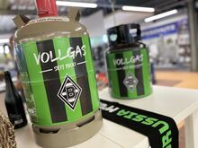 JETZT NEU: Borussia-Stretch-Sleeve für Propangasflaschen